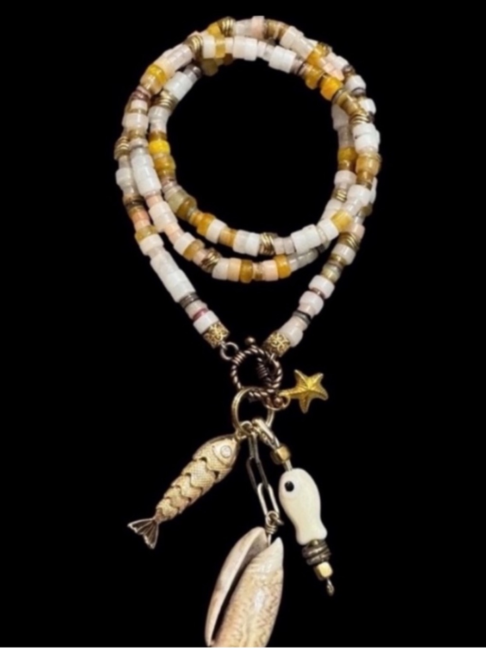 Sea Shells Long Necklace.
